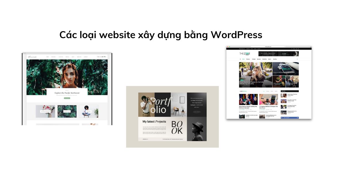 Các loại website có thể xây dựng bằng WordPress