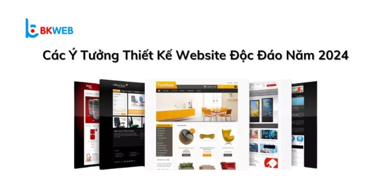 Các ý tưởng thiết kế website độc đáo năm 2024