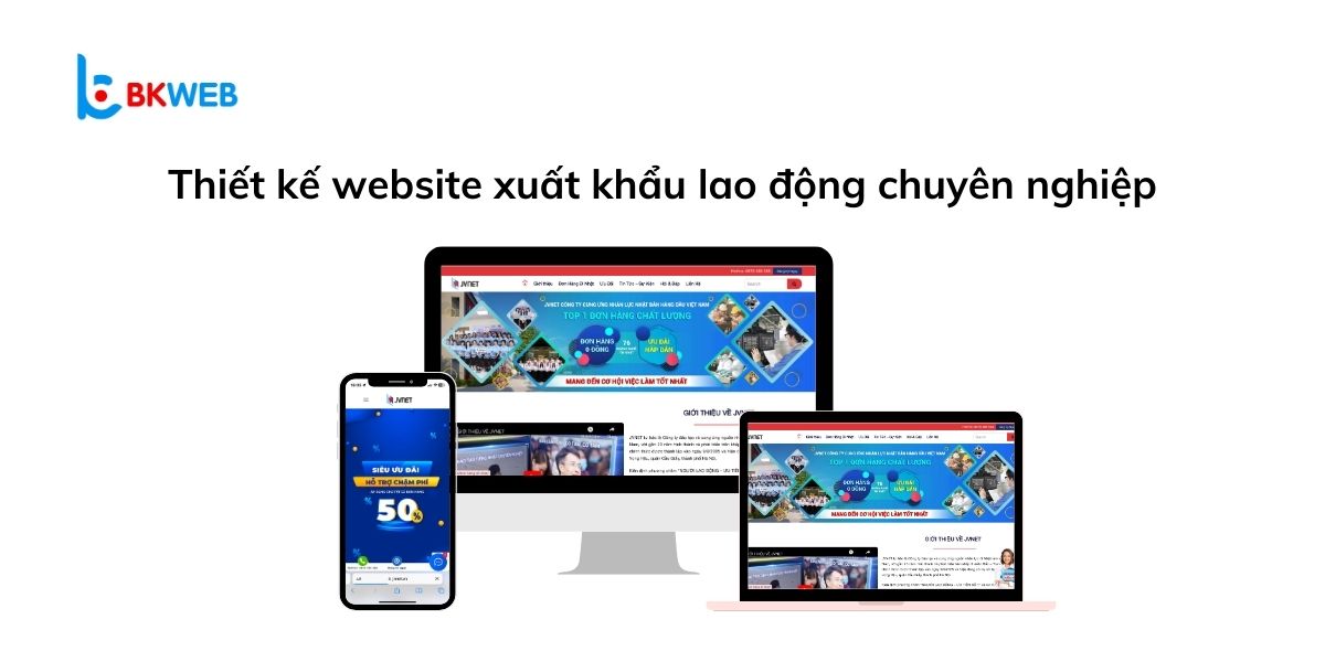 Thiết kế website xuất khẩu lao động chuyên nghiệp